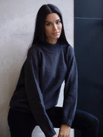 Ives Knit Jumper - Navy Marl