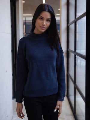Lincombe Knit Jumper - Navy
