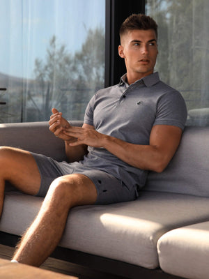 Sorrento Stretch Fit Shorts - Grey