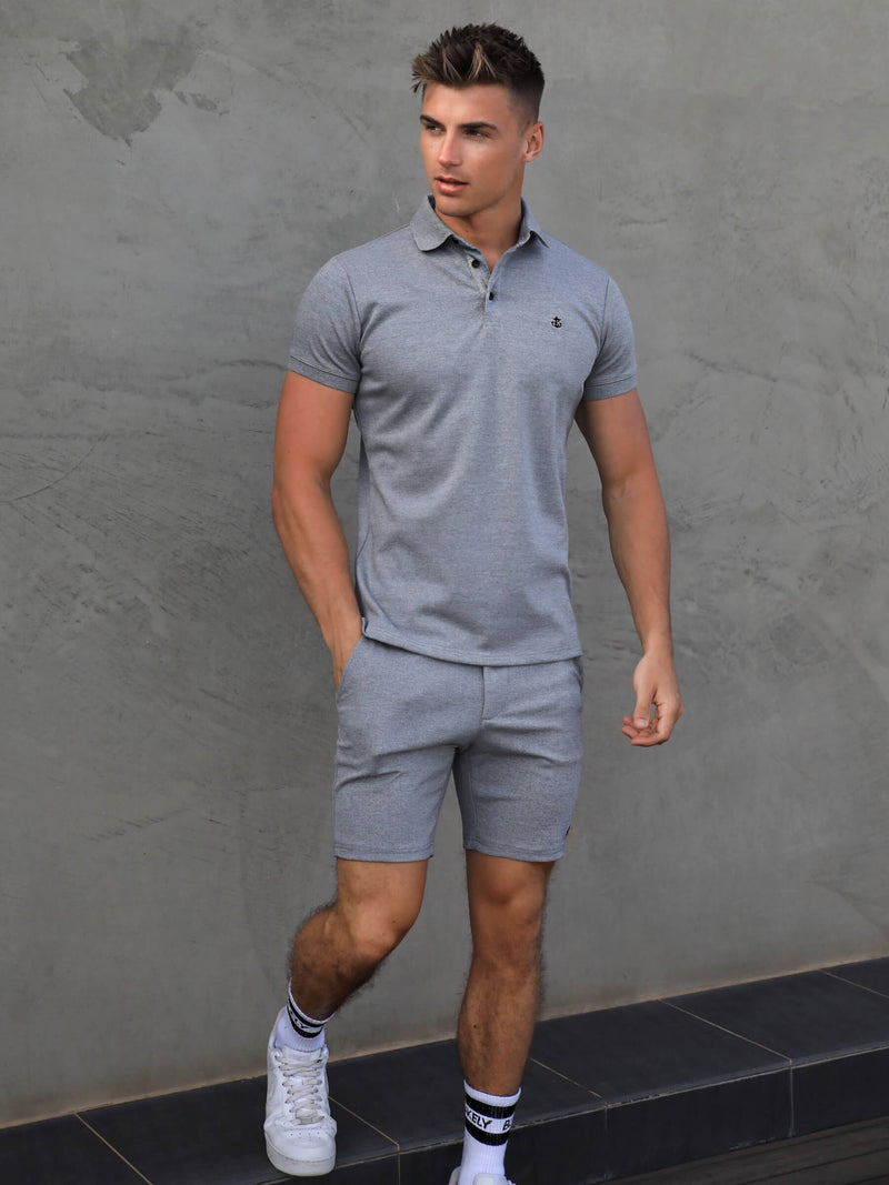 Sorrento Stretch Fit Shorts - Grey