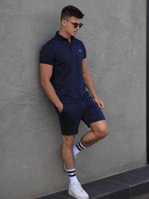 Sorrento Stretch Fit Shorts - Navy
