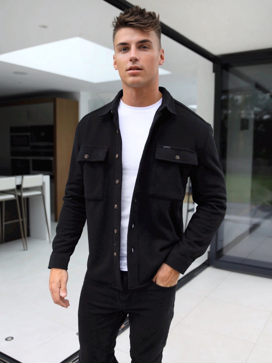 Buy Richmond Oversized Black Mens Shirt Jacket – Blakely Clothing US