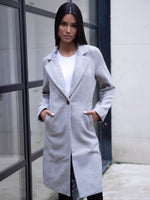 Mabel Tailored Longline Coat - Grey