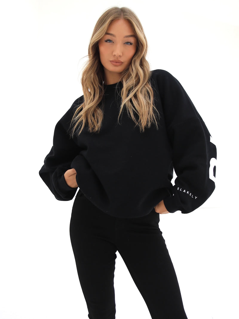 Isabel Oversized Sweater - Black