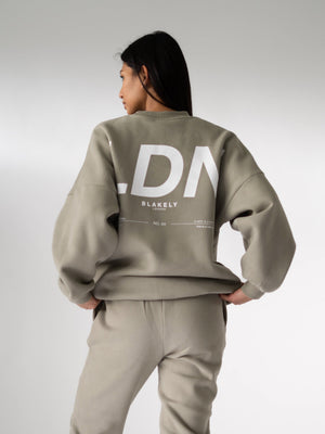 LDN Womens Oversized Jumper - Olive