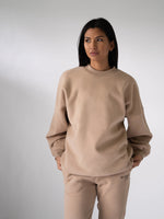 LDN Womens Oversized Jumper - Tan