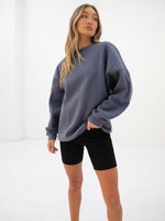 Isabel Tonal Oversized Jumper - Blue
