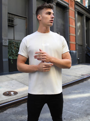 Universal Oversized Tee - Chalk