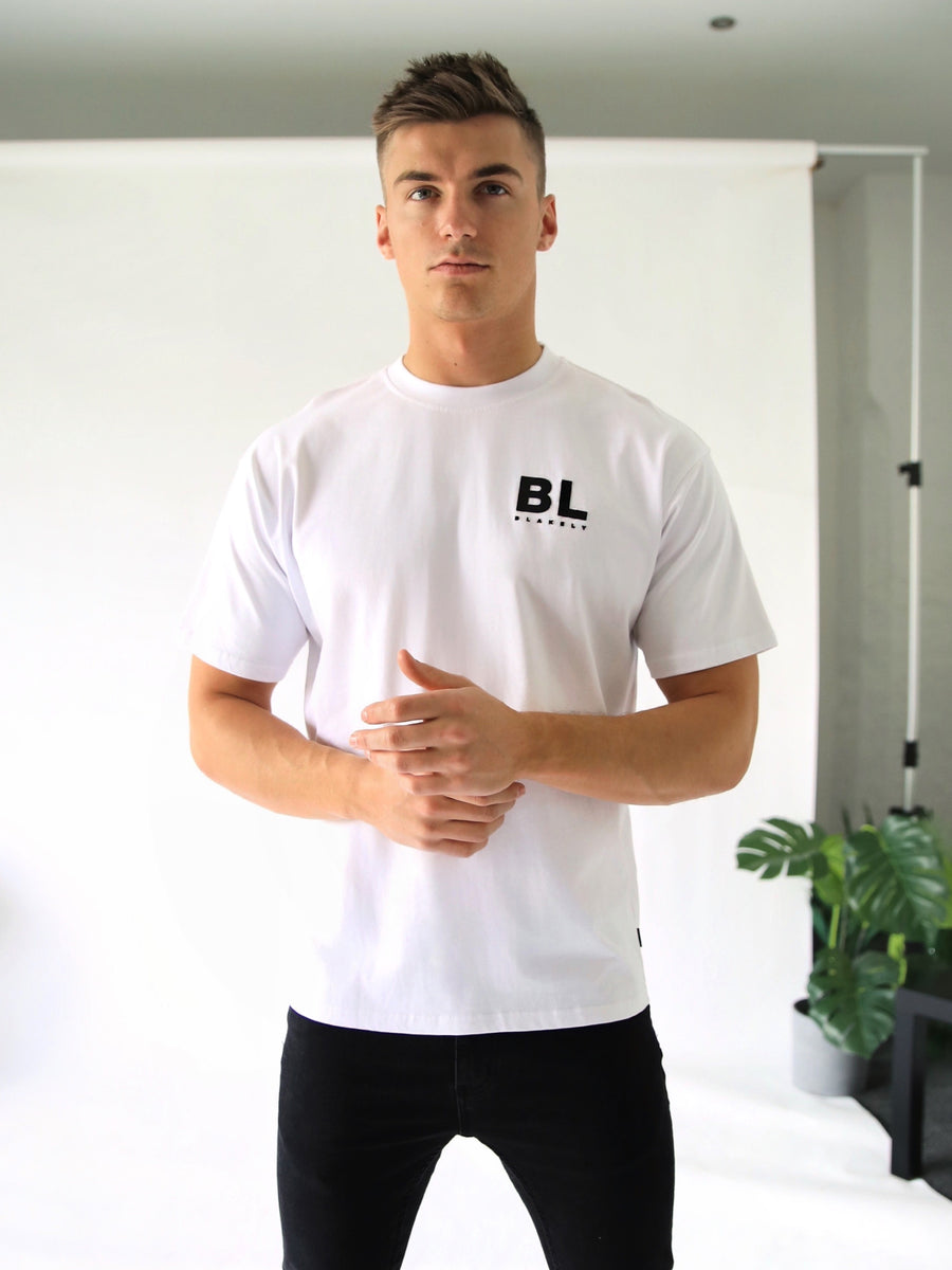 BLK Blackout Oversized T-Shirt - White