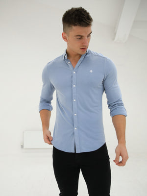 Byron Brushed Soft Shirt - Sky Blue