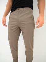 Sloane Slim Fit Tailored Chinos - Light Brown
