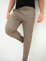 Sloane Slim Fit Tailored Chinos - Light Brown