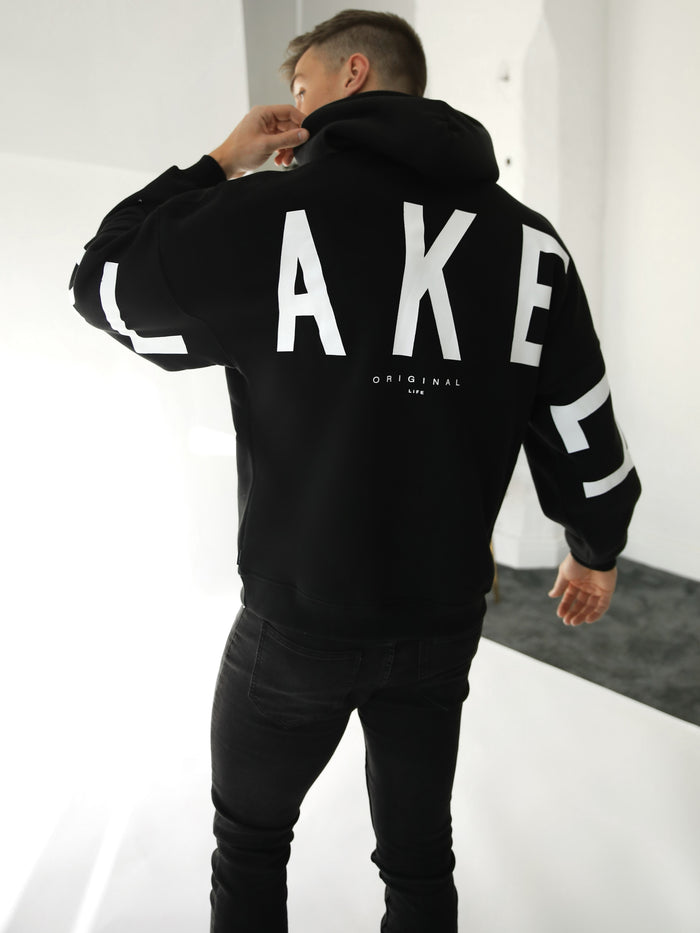 Idris Oversized Hoodie - Black