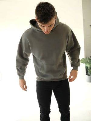 Idris Oversized Hoodie - Safari Green