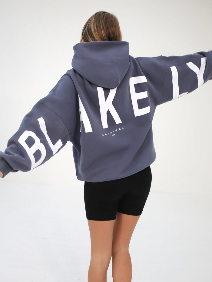 Isabel Oversized Hoodie - Blue