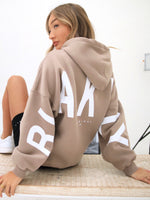 Isabel Oversized Hoodie - Taupe Brown