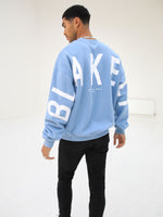 Idris Oversized Jumper - Sky Blue