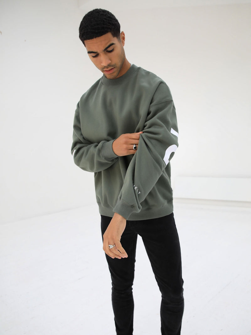 Idris Oversized Sweater - Khaki