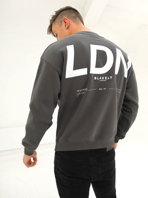 LDN Oversized Jumper - Charcoal
