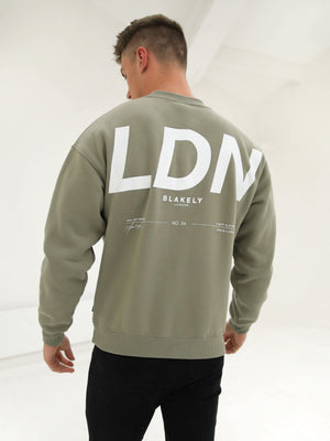 LDN Oversized Jumper - Olive