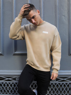 Academy Oversized Jumper - Tan