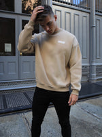 Academy Oversized Jumper - Tan