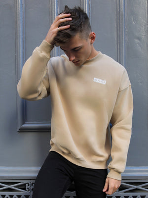 Academy Oversized Jumper - Tan