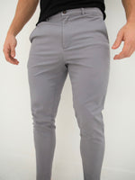 Kingsley Slim Fit Tailored Chinos - Slate Grey