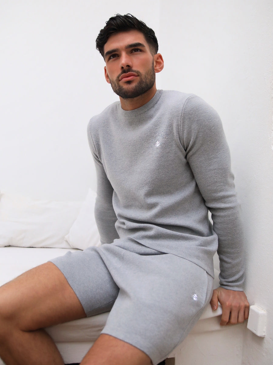 Riad Knitted Shorts - Grey