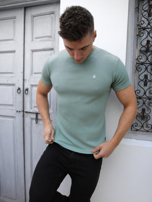 Akka Textured T-Shirt - Teal