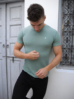 Akka Textured T-Shirt - Teal