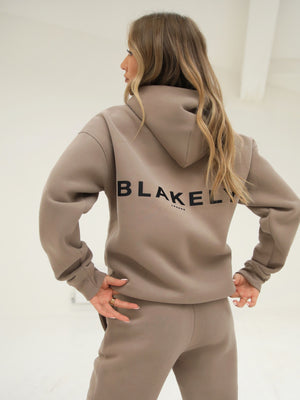 Blakely London Womens Oversized Hoodie - Brown