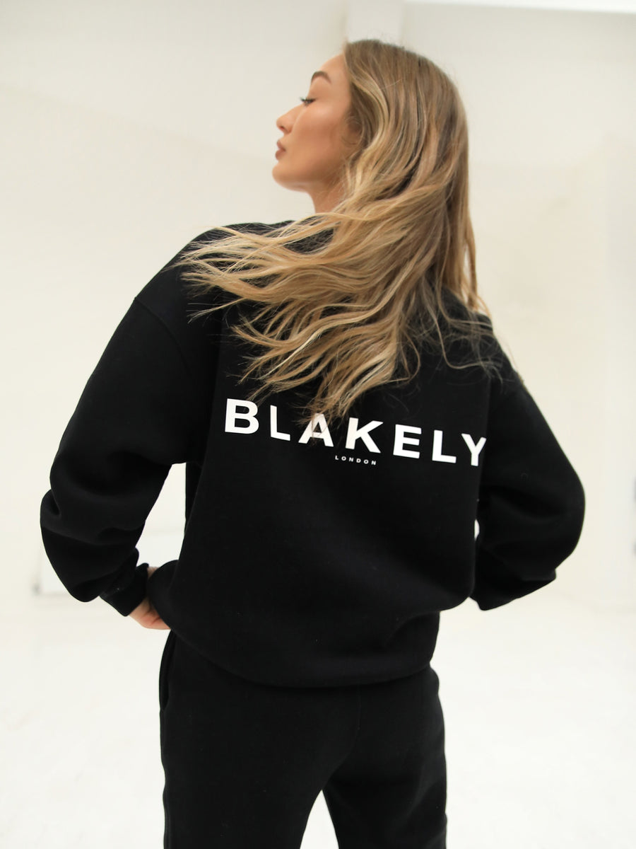 Blakely London Womens Oversized Jumper - Black