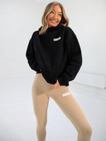 Relay Womens Oversized Hoodie - Black