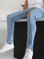 Vol. 7 Skinny Ripped Jeans - Blue