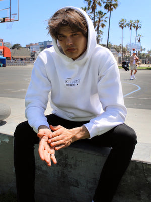 Global Oversized Hoodie - White