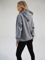 Acetic Oversized Hoodie - Grey Acid Wash