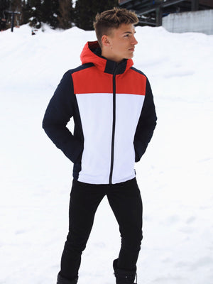 Atlanta 90 Coat - Red/Navy/White