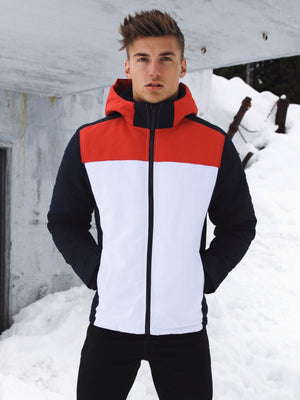Atlanta 90 Coat - Red/Navy/White