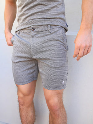 Midar Check Shorts - Gold