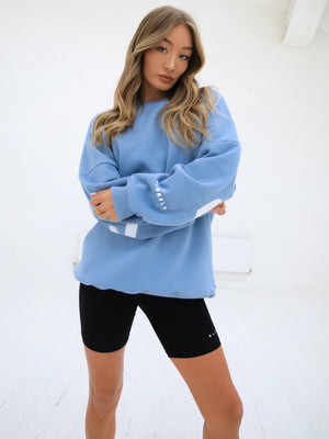 Isabel Oversized Jumper - Sky Blue