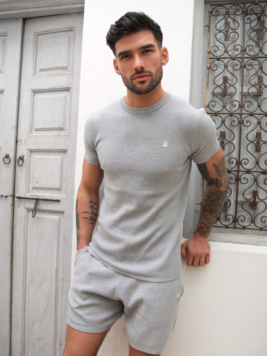 Riad Knitted T-Shirt - Grey