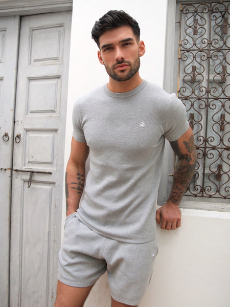 Riad Knitted T-Shirt - Grey