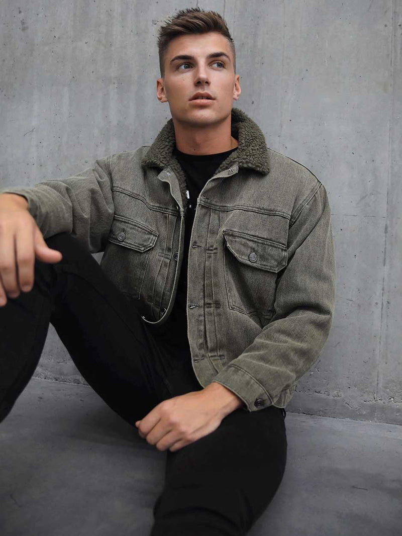 Rapha Oversized Denim Jacket - Army Green